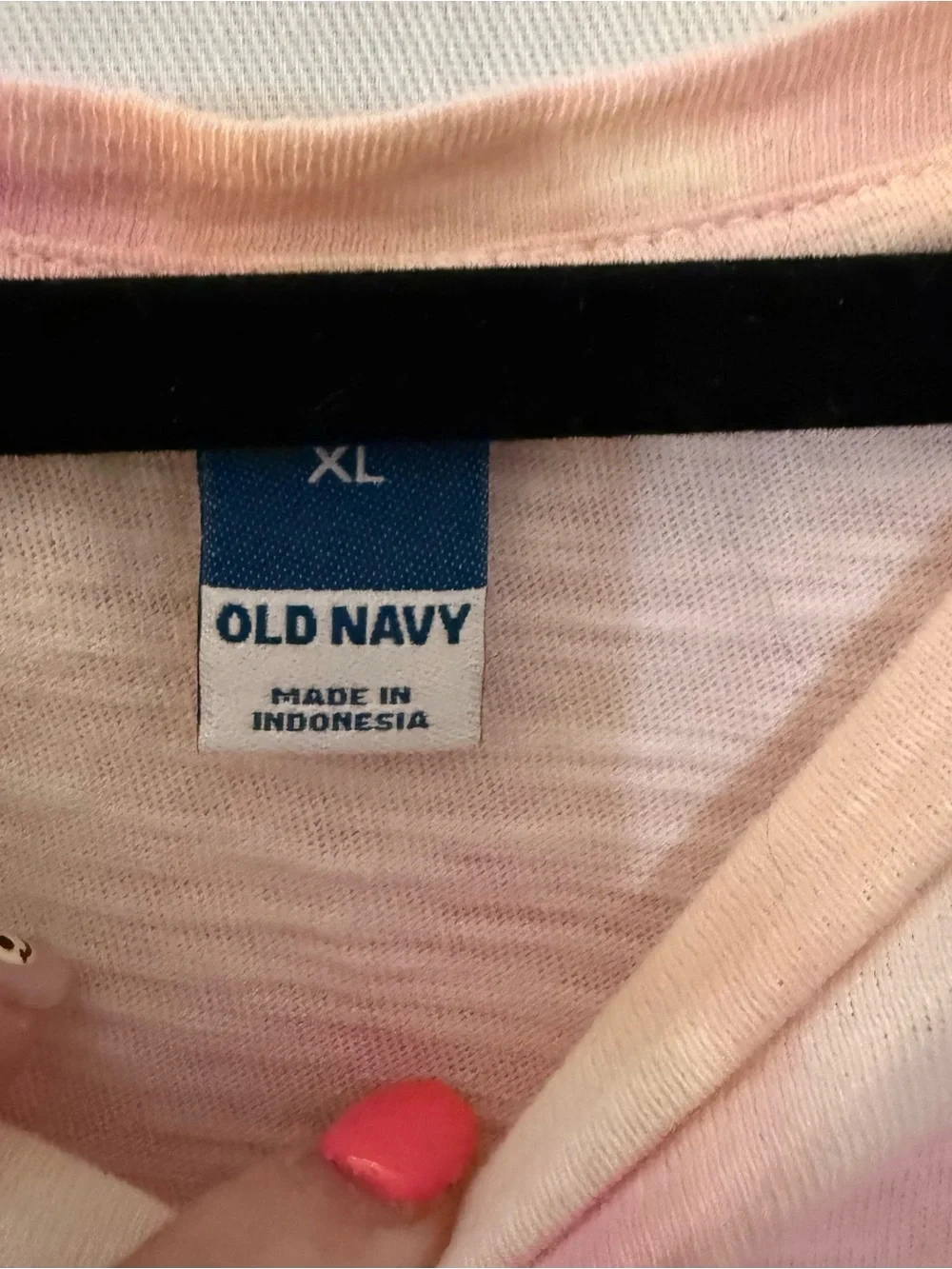 Old Navy Pastel Tie-Dye Short Sleeve Dress - Pink & Cream
